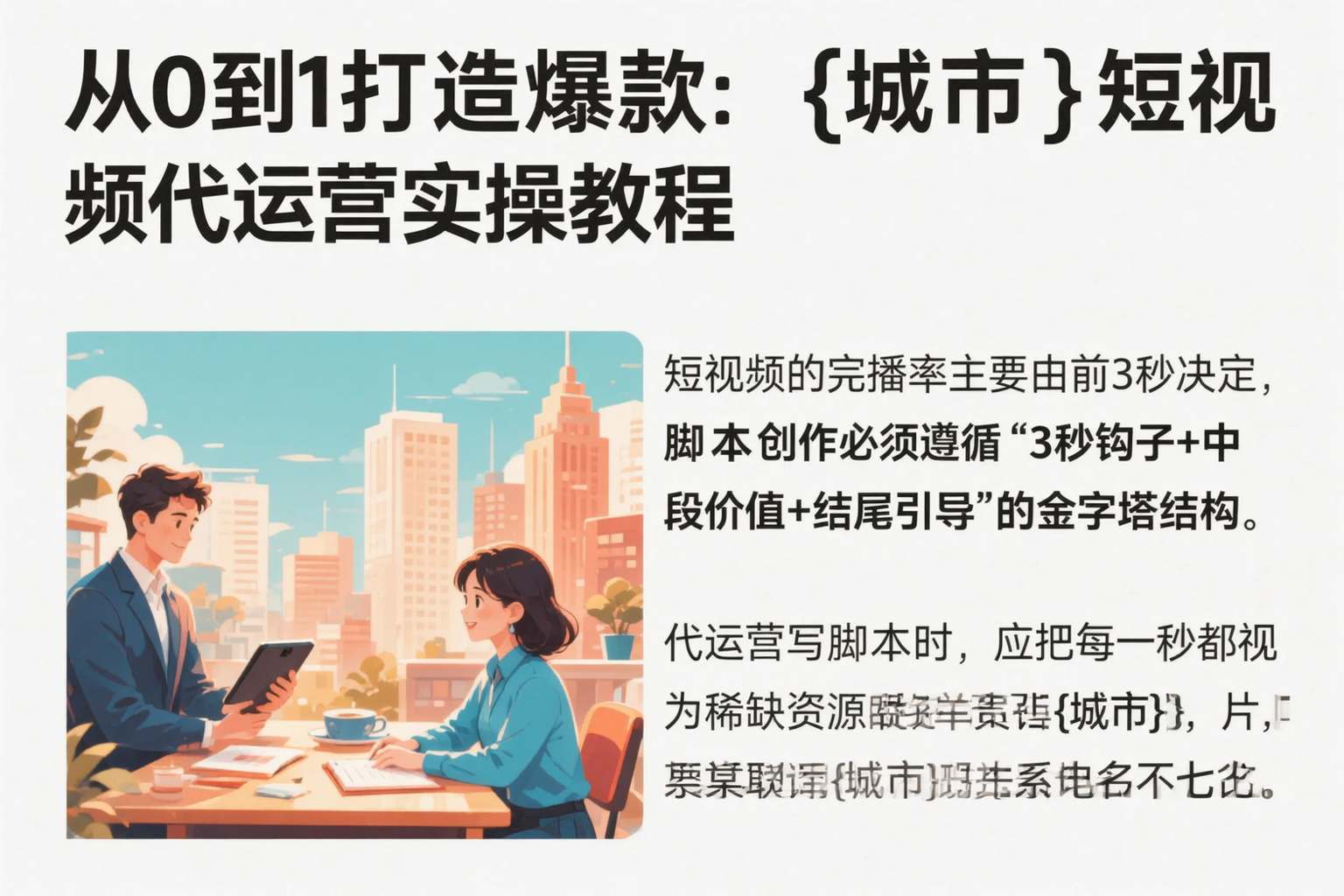 从0到1打造爆款:安达短视频代运营实操教程